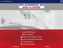 Tablet Screenshot of knscollision.com